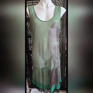Audrey Hepburn Sheer Tank Dress
